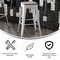 Flash Furniture 30" White Metal Stool-Gray Poly Seat CH-31320-30-WH-PL2G-GG - alternate 3